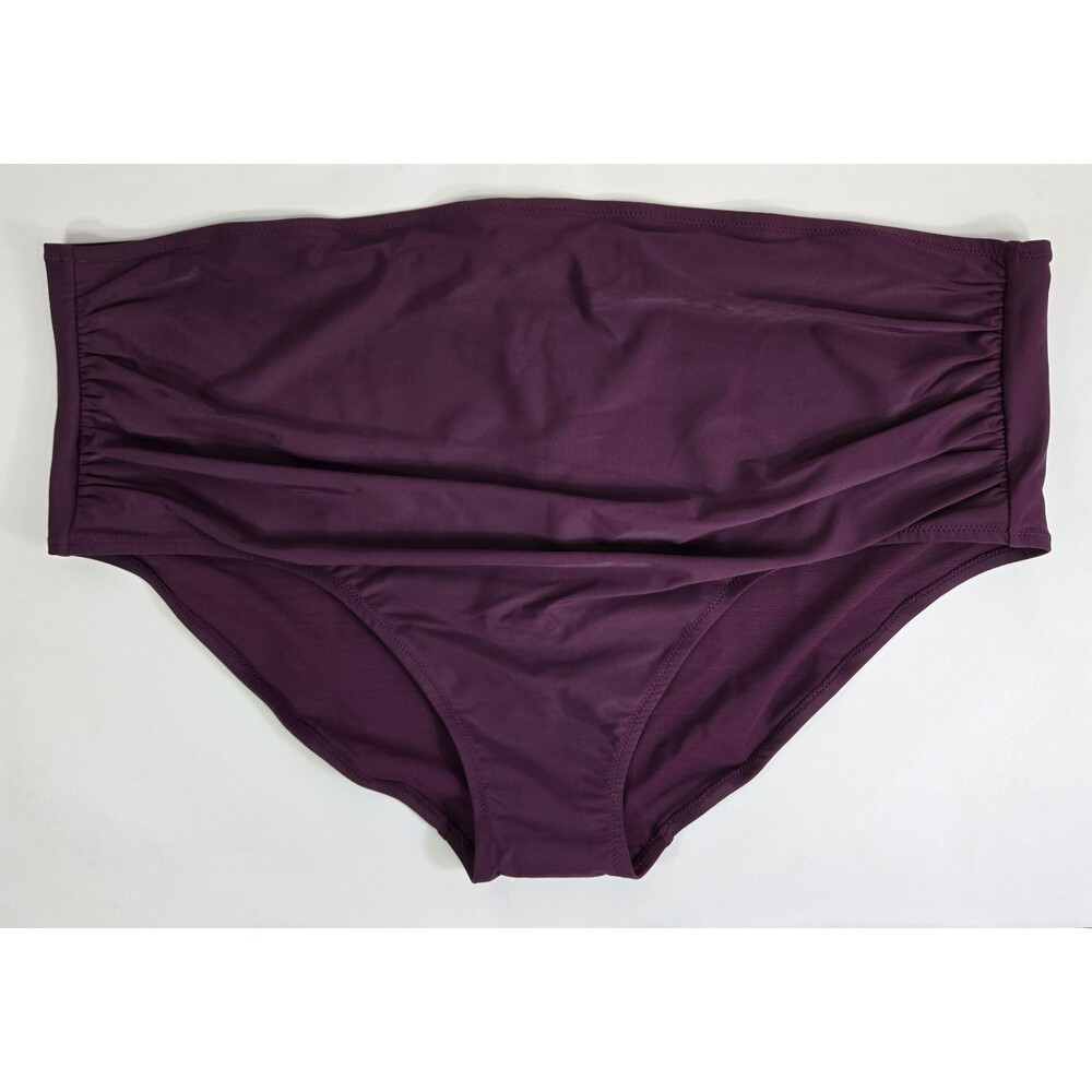 Universal Standard Women's Size 2XL 30-32 Purple‎ High Waisted Swim Bottom NWT